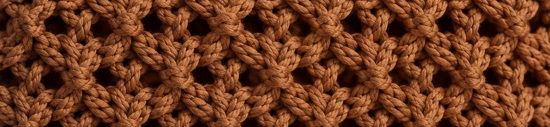 Antique gold crochet yarn texture